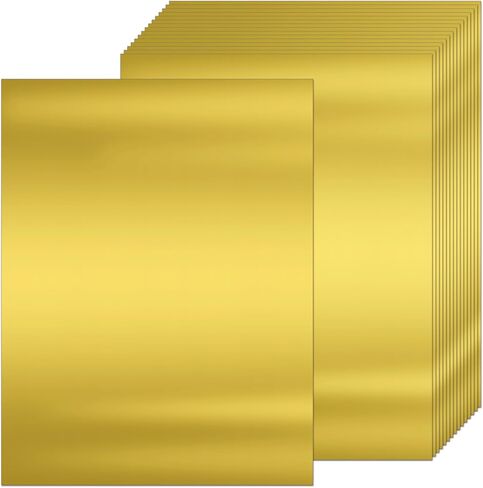 25 Sheets Metallic Gold Cardstock Paper Cardstock 8.5 x 11 Shimmer Sheets 250gsm/92lb Heavyweight Scrapbook Paper for Certificates, Invitations, Greeting Cards, Crafts, Graduations in Kuwait