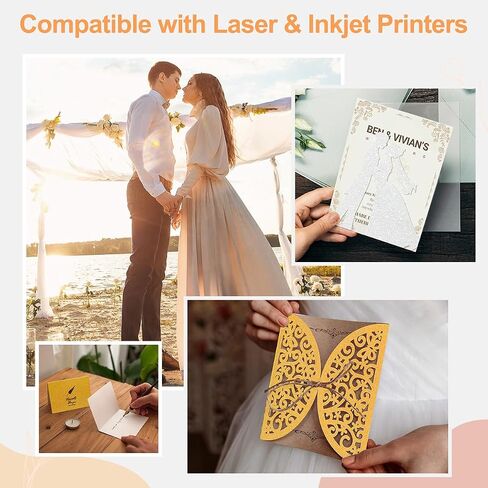 بطاقات بريق 28 ورقة 8.5x11 ، ورقة بريق أبيض 250GSM لخلاصات ، الحرف اليدوية ، دعوات الزفاف ، القطع-الوزن الثقيل للبطاقات والزخارف in Saudi Arabia