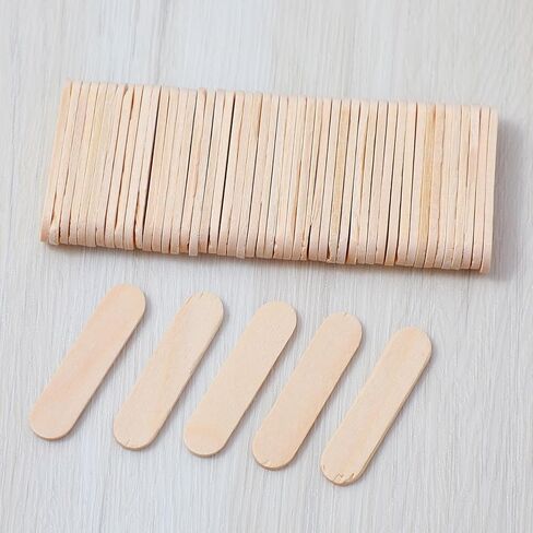100pcs عصي الحرف الخشبية الصغيرة ، عصي الآيس كريم ، عصا المصاصة ، عصا الحرف الطبيعية من الدرجة الطبيعية ، للفنون والحرف اليدوية ، اللوازم الشمعية ، لوازم الفصول الدراسية in Kuwait