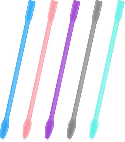 Xindojuz 5 PCS Silicone Wax Stick, 7.8 Inch Reusable Epoxy Stir Sticks Resin Supplies Spatula Waxing Applicator, Craft Tools for Paint Liquid Making Glitter Tumblers Art DIY Projects (5 Colors) in Saudi Arabia