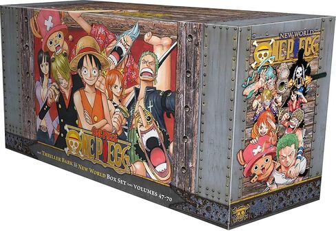 One Piecee Boxes Manga Set 3 : Volumes 47-70 with Premiu Thriller bark to New World in Saudi Arabia