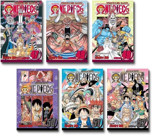 One Piecee Boxes Manga Set 3 : Volumes 47-70 with Premiu Thriller bark to New World in Saudi Arabia