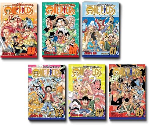 One Piecee Boxes Manga Set 3 : Volumes 47-70 with Premiu Thriller bark to New World in Saudi Arabia
