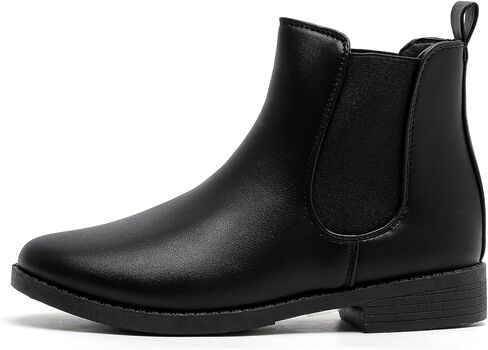 MEMON Women's Chelsea Boots Slip-on Fashion Low Heeled Booties for Women Casual Comfortable Black Ankle Booties Shoes in Kuwait