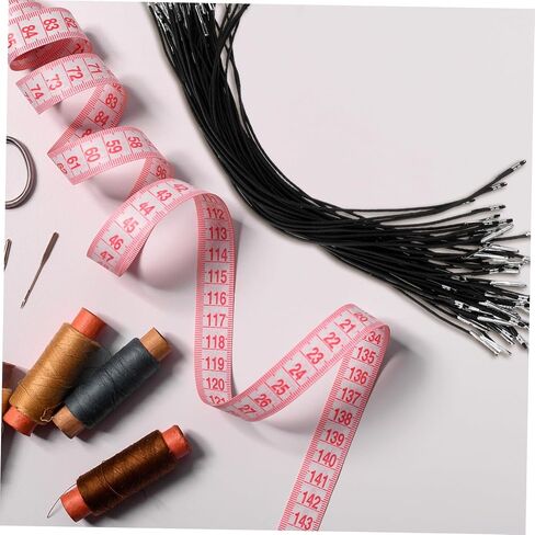 STOBOK 50pcs Adjustable Elastic Stretch Barbed Cords with Metal Ends Versatile Fastener for Masks and Book Binding Exceptional Grip for Outdoor Activities and Travel in Saudi Arabia