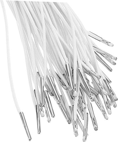 Tehaux 50pcs string string string string string string string strapts مع نهايات معدنية لتصنيع القناع قبعات حزب الربط واللافتات المرنة العالية والقبضة المحسنة in Kuwait