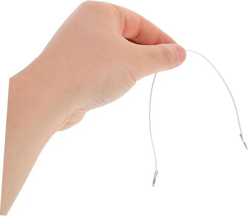 Tehaux 50pcs string string string string string string string strapts مع نهايات معدنية لتصنيع القناع قبعات حزب الربط واللافتات المرنة العالية والقبضة المحسنة in Kuwait