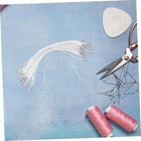 Tehaux 50pcs string string string string string string string strapts مع نهايات معدنية لتصنيع القناع قبعات حزب الربط واللافتات المرنة العالية والقبضة المحسنة in Kuwait