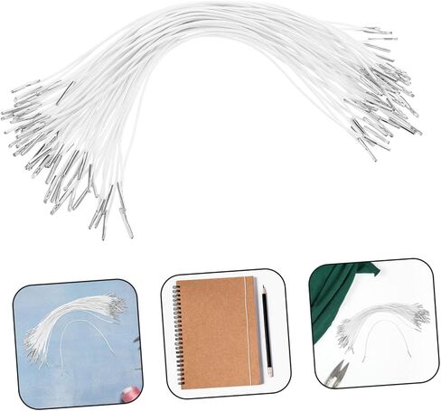 Tehaux 50pcs string string string string string string string strapts مع نهايات معدنية لتصنيع القناع قبعات حزب الربط واللافتات المرنة العالية والقبضة المحسنة in Kuwait