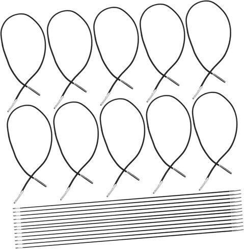 Artibetter 50pcs Adjustable Elastic Barbed Cord with Metal Ends Versatile Fastener Straps for Crafting Mask Securing Notebook Binding and Party Decorations in Saudi Arabia