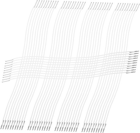 doitool 50pcs الحبل الشائك المرن مع نهايات معدنية قابلة للتعديل شريط التمدد للأقنعة كتاب ربط الحرف الشارات غير القبضة خفيفة الوزن محمولة البناء القوي in Saudi Arabia