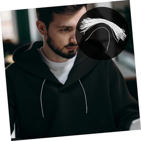 doitool 50pcs الحبل الشائك المرن مع نهايات معدنية قابلة للتعديل شريط التمدد للأقنعة كتاب ربط الحرف الشارات غير القبضة خفيفة الوزن محمولة البناء القوي in Saudi Arabia