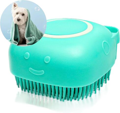 Pet Grooming Bath Massage Brush for Dogs and Cats – Perfect for Bathing and Shedding in Saudi Arabia