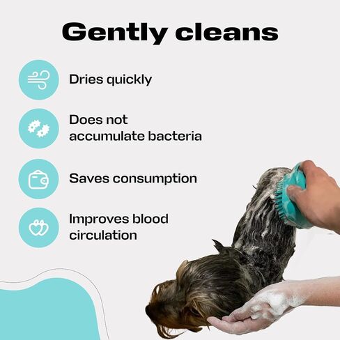 Pet Grooming Bath Massage Brush for Dogs and Cats – Perfect for Bathing and Shedding in Saudi Arabia