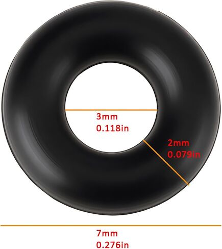 Sing F Ltd 50pcs 3mm RC Model O-Ring 84195 19805240 متوافق مع Tami-Ya 1/14 Boomerang Trucks Beetle Beetle in Saudi Arabia