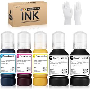 Sublimation 522 Ink Autofill for Epson Ecotank ET-2800 ET-2850 ET-2720 ET-15000 ET-2803 ET-2400 ET-4800 ET-4760 ET-3760 WF-2750 Printer Heat Press Vibrant Transfer on Mugs T-Shirts Pillows Phone Case