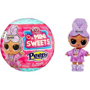 LOL Surprise Loves Mini Sweets - Peeps Cozy Bunny with Collectible Doll, 7 Surprises, Spring Easter Theme, Peeps Limited Edition Small Doll - Great Toy Gift for Girls Age 4+