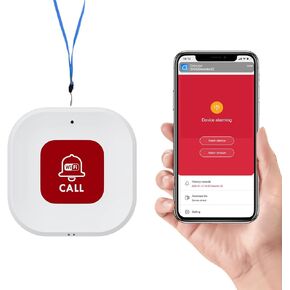 eMylo WiFi Caregiver Pager Receiver Button*1, Compatible with Tuya Smart/Smart Life/Alexa (Support 2.4GHz), Easy to use, Support Device Sharing.