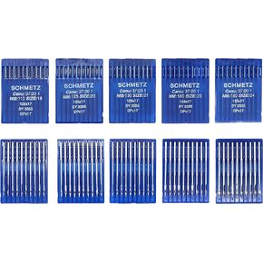 SCHMETZ 50pcs Size 18 20 21 23 24 135x17 DPx17 Walking Foot Sewing Machine Needle
