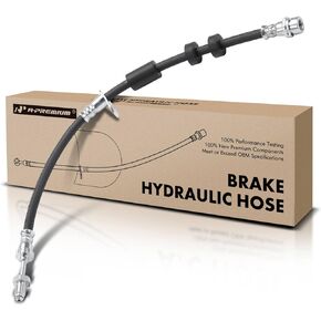 A-Premium Front Driver or Passenger Side Brake Hydraulic Hose Compatible with Select Ford Models - C-Max 2013-2018, Focus 2012-2018, Transit Connect 2014-2022 - Replace# CV6Z2078A