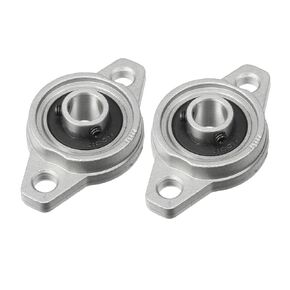 uxcell 2pcs KFL000 10mm Zinc Alloy Self Aligning Pillow Block Flange Bearing
