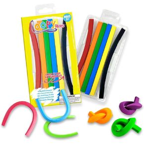 Bendable Crayons For Kids, Arts & Crafts, School Supplies, 3D Letter & Number Crayons, No Sharpening Needed, Assorted Colors (12 Pack - Round)