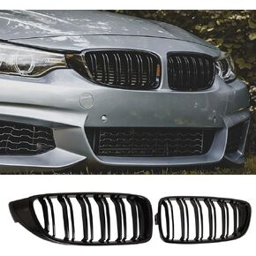 F32 Grille，Front Kidney Grill M Color Grille Compatible With 2014-2020 BMW 4 Series F32/F33/F36 428i 430i 435i 440i, 2015-2019 F82 F83 M4 3 Series F80 M3,ABS Single Slat