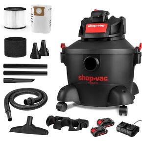 Shop-Vac 6 Gallon Wet Dry Vacuum Cleaner, 8.0 Peak Kpa Shop Vacuum with Blower Function, Cordless Vacuum Cleaner for Pet Hair, Jobsite, Garage, Home & Workshop