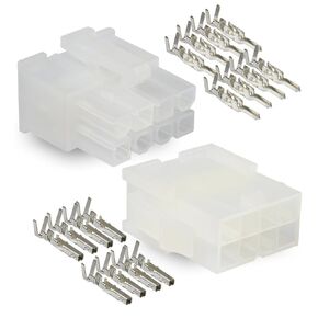 Molex, 8 Circuit Connector -2 Complete Set- Wire Conn. with Pins - Molex Mini-Fit Jr ™