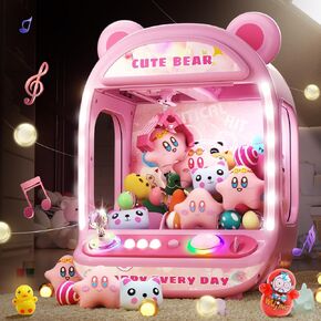 Claw Machines for Kids - Unicorn Toys for Girls Age 6+, Arcade Games Mini Vending Machine with Squishy Fidget Toys, Candy Dispenser, Claw Game