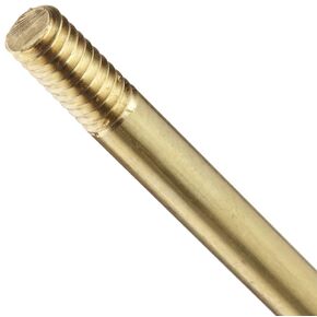 R452-12 Brass Stem, 3/8"-16 SAE Male, 12" Length