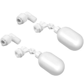 Water Filter Float Ball Valve 1/4 Inch Adjustable Float Valve Plastic Water Tank Float Valves for Ponds, Water Pump, Water Trough, Aquariums, Aquaculture, Water Tank, Reservoir (6)