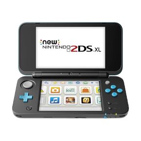 Nintendo New 2DS XL - Black + Turquoise (Renewed)