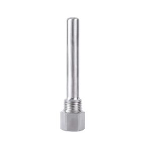 Thermometer Kit,Brewing Thermowell Stainless Steel Thermowell 1/2"Npt Threads Stainless Steel for Temperature Sensors