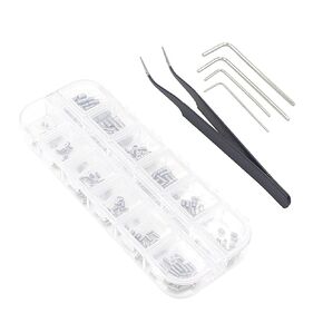 Metric M1.6 M2 M2.5 M3 Stainless Steel Internal Hex Drive Cup-Point Set Screws Assortment Kit