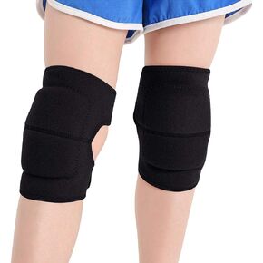 Kids Adjustable Non-Slip Knee Braces Thick SBR Padded Crashproof Knee Pads Supports Sport Protective Kneepad for Football Volleyball Cycling Tennis Dance Scooter Roller Skating