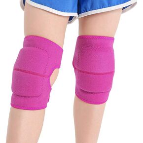 Kids Adjustable Non-Slip Knee Braces Thick SBR Padded Crashproof Knee Pads Supports Sport Protective Kneepad for Football Volleyball Cycling Tennis Dance Scooter Roller Skating