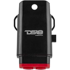DS18 New Hydro MFH8 - Marine Fuse Holder 8 AWG, Waterproof, Red Silicone Sheat, Included Brass Accessories