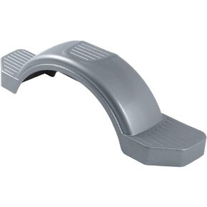 Fulton Plastic Trailer Fender, 12-Inch Tire Size, Silver