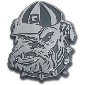 University of Georgia Chrome Auto Emblem (Bulldog)