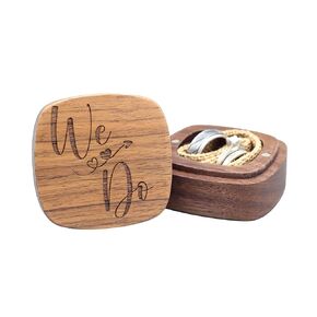 We Do Ring Box, Wooden Ring Bearer Box, Proposal Ring Box (Wreath Design)