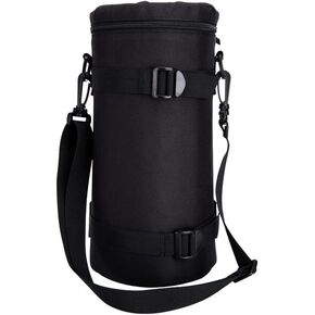 JJC DLP-1 Soft and Flexible Deluxe Lens Pouch for DSLR Camera and Camcorder Lens (78 x 125mm)