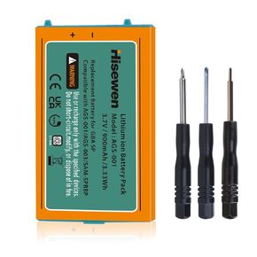 Gameboy Advance SP Battery, Hisewen 900mAh Li-ion GBA SP Battery Replacement for Nintendo Gameboy Advance SP with Tool Kit