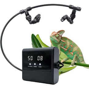 Reptile Mister Humidifier, Automatic Mister for Reptiles、Indoor Plants, Upgrade MS100 Mister, Reptile Misting System