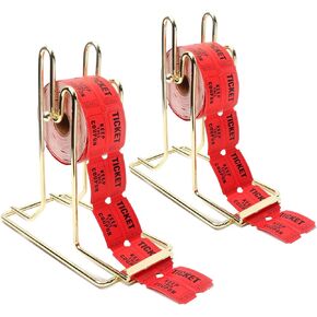 GSE Brass Raffle Ticket Dispenser, Raffle Tickets Roll Tumbler for Single or Double Roll Raffle Tickets, Lotteries, Sweepstakes, Charity Auctions, Trade Shows, Ticket Roll Dispenser(1-Pack)