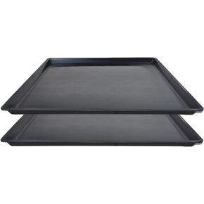 2 Pack Oil Change Drain Pan, Plastic Mini Fridge Drip Tray for Mini Fridges Air Conditioners Machinery, Oil Drain Pans for Changing Oil