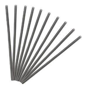 Heyiarbeit 2mm Carbon Fiber Rod Bar DIY Subject Support Poles for RC Airplane Matte Pole 400mm 15.75 Inch 10pcs