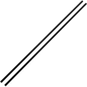 Fielect 7mm Carbon Fiber Rod for RC Airplane Matte Pole Length 400mm 15.7 inch 2pcs