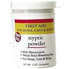 Kwik Stop Styptic Powder Dog Cat & Bird Nail Care (Kwik Stop Powder - 6 oz)