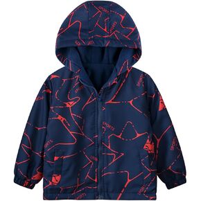 Toddler Boys' Fleece Sherpa Lined Full Zip Cardigan Jacket Kids Hoodie
